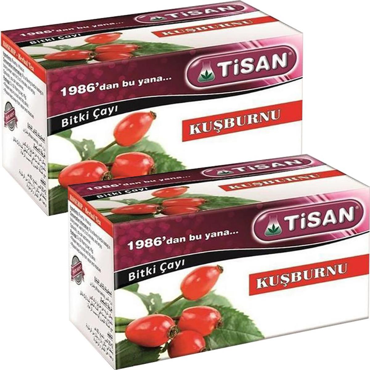 Tisan Kuşburnu Poşet Bitki Çayı 2x20 Adet