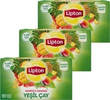 Lipton Mango-Ananas-Yeşil Poşet Bitki Çayı 3x20 Adet