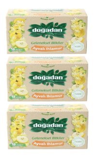 Doğadan Geleneksel Bitkiler Ayva-Ihlamur Karışık Poşet Bitki Çayı 3x18 Adet