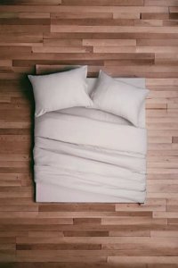 Sabia Saten Pamuk 100x200 cm Lastikli Çarşaflı Düz Tek Kişilik Nevresim Takımı Bej