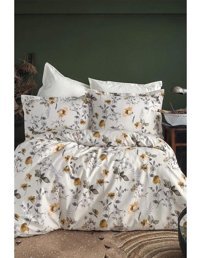 İssimo Home Septembre 210 Tc Pamuk Saten 160x220 cm Çarşaflı Çiçekli Tek Kişilik Nevresim Takımı Çok Renkli