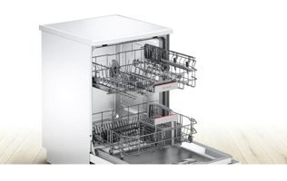 Bosch SMS46JW01T 6 Programlı E Enerji Sınıfı 12 Kişilik Çekmeceli Beyaz Ankastre Bulaşık Makinesi
