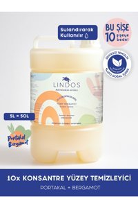 Lindos Citrus Blossom Bergamot Portakal Konsantre Yüzey Temizleyici 5 lt
