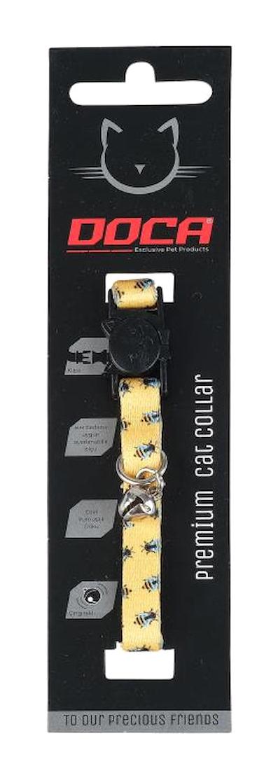 Doca Premium Bee Zilli Açık Kahverengi Gezdirme Boyun Kedi Tasması