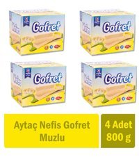 Aytaç Muz Kremalı Gofret 4x800 gr