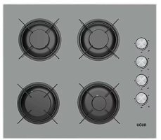 Uğur 6040W0 GCY 2R1 Doğalgazlı Cam 4 Gözlü Wok Gözü Gri Set Üstü Ocak