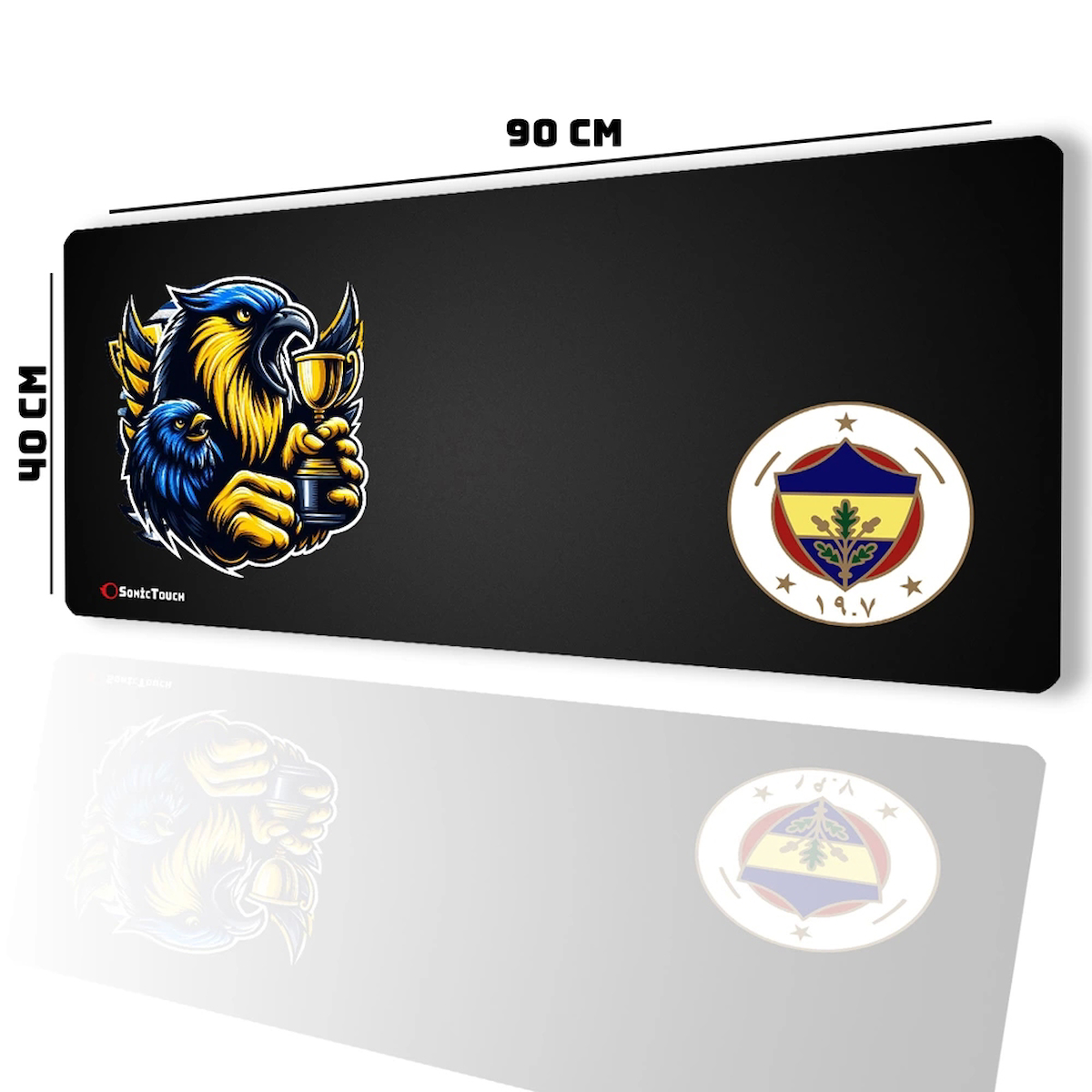 SonicTouch 40x90 cm XXL Gaming Mousepad Lacivert