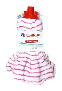Billur Tekli Mop Beyaz - Kırmızı