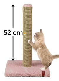 Pugalo Oyuncaklı 52 cm Kedi Tırmalama Tahtası Pembe