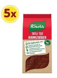 Knorr Tatlı Toz Kırmızı Biber 5x65 gr