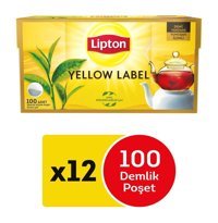 Lipton Yellow Label Demlik Poşet Çay 12'li 100 Adet