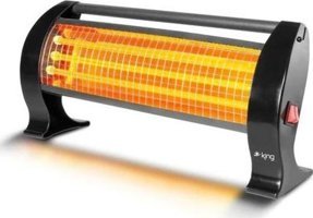 King Prato 1200 W Ayaklı Infrared Isıtıcı Siyah
