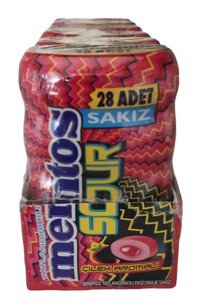 Mentos Sour Çilekli Sakız 28x6 Adet