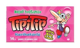 Kent Tipitip Karikatürlü Sakız 14x12 Adet