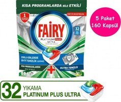 Fairy Platinum Plus Ultra Tablet Bulaşık Makinesi Deterjanı 160 Adet