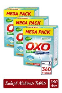 Oxo Hepsi Bir Arada Tablet Bulaşık Makinesi Deterjanı 3x120 Adet