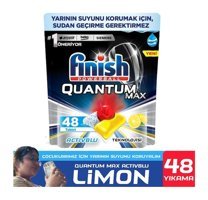 Finish Quantum Max Limon Tablet Bulaşık Makinesi Deterjanı 2x48 Adet