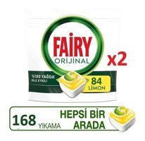 Fairy Jar Platinum Limon Tablet Bulaşık Makinesi Deterjanı 2x84 Adet