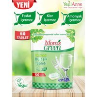 Mom's Green Oksijenli Tablet Bulaşık Makinesi Deterjanı 50 Adet