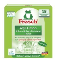 Frosch Hepsi Bir Arada Yeşil Limon Tablet Bulaşık Makinesi Deterjanı 30 Adet