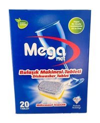 Meganet Tablet Bulaşık Makinesi Deterjanı 20 Adet