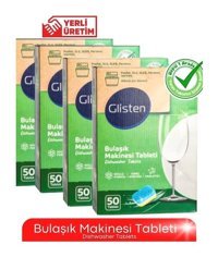 Glisten Tablet Bulaşık Makinesi Deterjanı 4x50 Adet