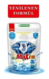Unimaxi Naturel Tablet Bulaşık Makinesi Deterjanı 50 Adet