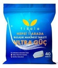 Tikala Hepsi Bir Arada Tablet Bulaşık Makinesi Deterjanı 40 Adet