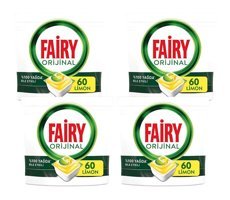 Fairy Hepsi Bir Arada Limon Kapsül Bulaşık Makinesi Deterjanı 240 Adet