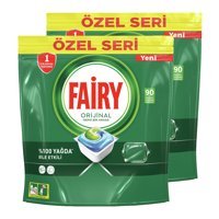 Fairy Hepsi Bir Arada Limon Kapsül Bulaşık Makinesi Deterjanı 180 Adet