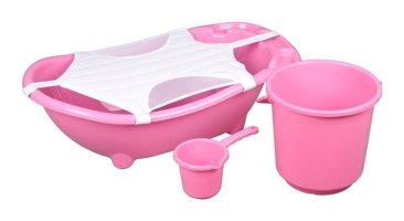 Norfolk Fileli Pembe Bebek Küvet Seti