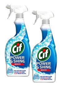 Cif Power Shine Sprey Mutfak Ve Banyo Temizleyici 2x750 ml
