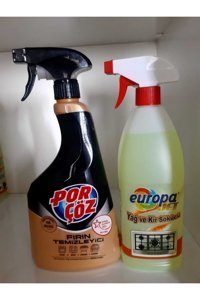 Porçöz Yağ Çözücü Sprey Mutfak Ve Banyo Temizleyici 2x750 ml