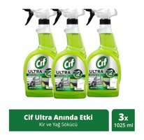 Cif Ultra Anında Etki Sprey Mutfak Ve Banyo Temizleyici 3x1.02 lt