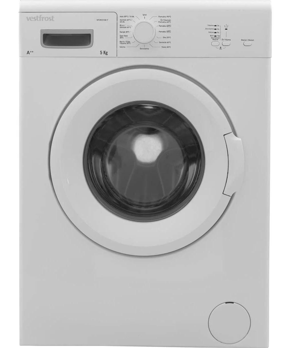 Vestfrost VFR 5102/5103 5 kg 1000 devir F Enerji Sınıfı Beyaz Çamaşır Makinesi