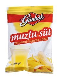 Günbak Muzlu Süt Aromalı İçecek Tozları 12x250 gr