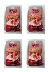 Poli Sütlü Çilek Aromalı İçecek Tozları 4x250 gr