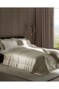 Madame Coco Yvoire Polyester 4 Mevsim 200x220 cm Çarşaflı Desenli Çift Kişilik Nevresim Takımı Bej