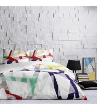 Taç Crimson Pamuklu 4 Mevsim 200x220 cm Çarşaflı Desenli Çift Kişilik Nevresim Takımı Çok Renkli