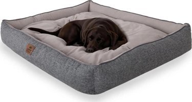 Lotus Furniture Pet Series Alba Yıkanabilir Büyük Irk İç Mekan Köpek Yatağı Kahverengi