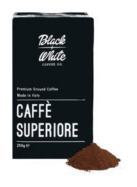Black White Caffe Superiore Sade Aromalı Arabica Öğütülmüş Filtre Kahve 250 gr