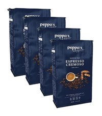 Peppos Espresso Cremoso Sade Aromalı Arabica Öğütülmüş Filtre Kahve 4x240 gr