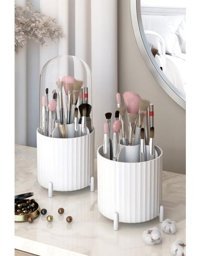 Pufwin Home Tek Katlı Fırça Organizeri Beyaz