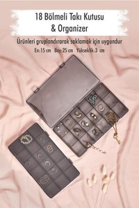 Ews Tek Katlı Takı Organizeri Gri