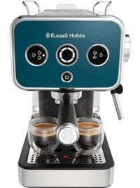 Russell Hobbs 2651-56 1350 W Metal Tezgah Üstü Yarı Otomatik Espresso Makinesi Mavi