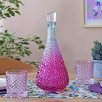 Glore Aden Mor Kapaklı Cam Sürahi 1.25 lt