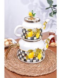 Miss Betty Linda Collection Emaye Çaydanlık Çok Renkli