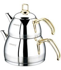Evimsaray Venüs S1324 Çelik Çaydanlık Altın