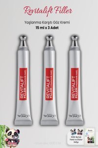 L'oréal Paris Yaşlanma Karşıtı Tüm Ciltler İçin Göz Çevresi Krem Tüp 3x15 ml