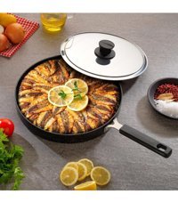 Schafer İndüksiyon Granit 32 cm Izgara Tava